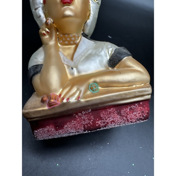 1997 CHRISTOPHER RADKO CANDY MAKER I LOVE LUCY 5.5" ORNAMENT WITH HEART ATTACHED - Picture 10 of 15